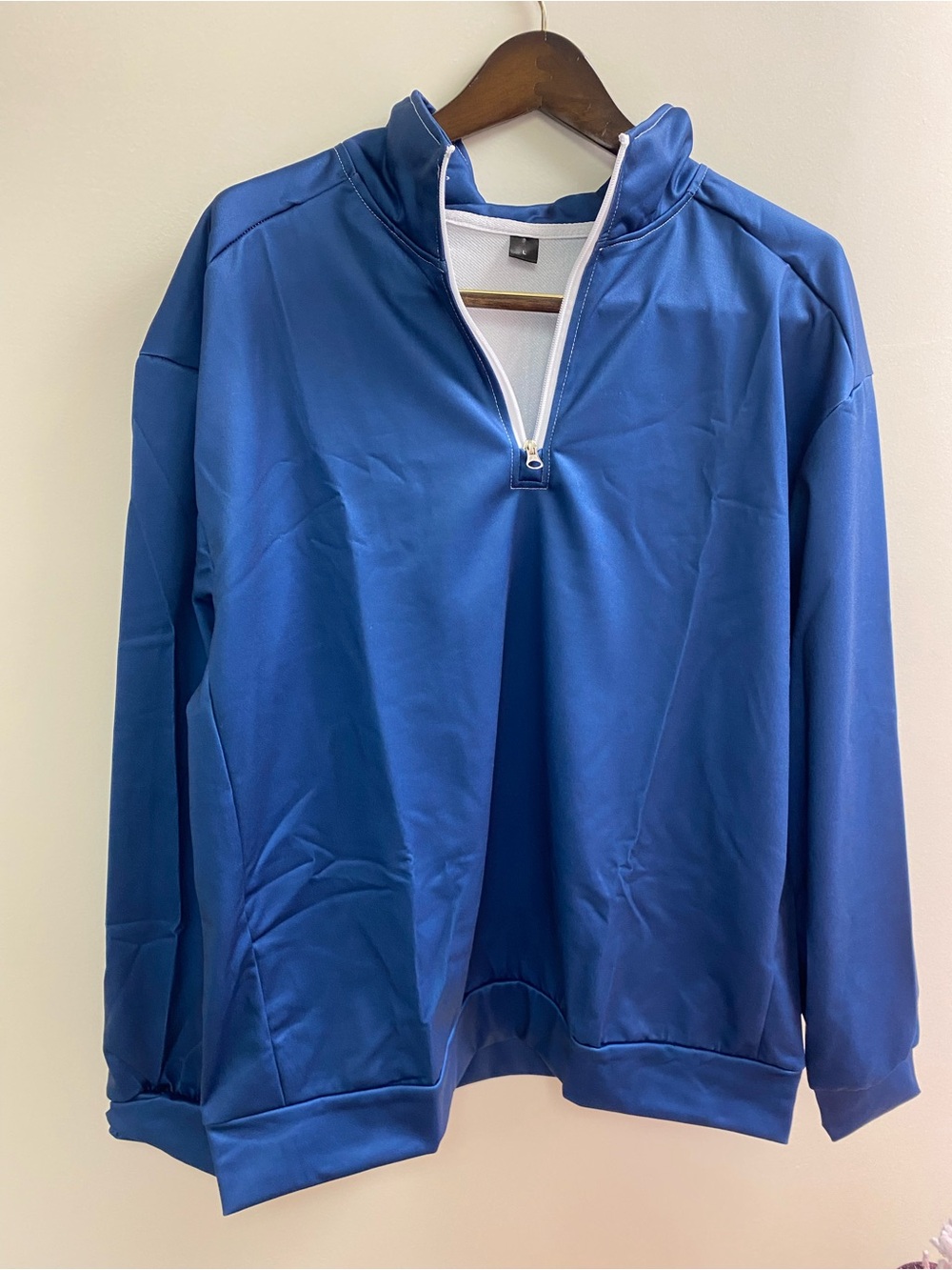 NWT Blue Quarter-Zip Pullover